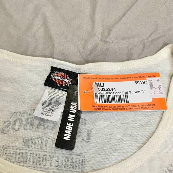 NWT Harley Davidson Los Cabos Mexico 2017 T-Shirt Womens MD Dusk Rise Lace - Picture 5 of 8